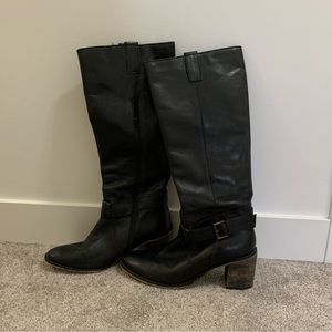 Knee high, size 10, long tall sally leather boots